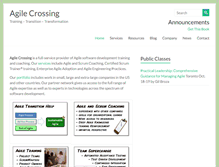 Tablet Screenshot of agilecrossing.com